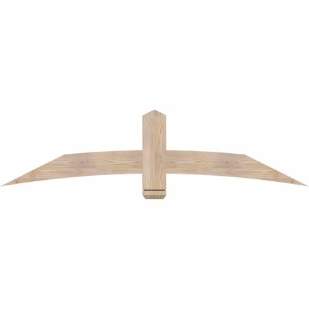 Ekena Millwork Bellingham Smooth Timber Gable Bracket, Douglas Fir, 72"W x 18"H x 1 1/2"D x 5 1/2"F, 6/12 Pitch GBW072X18X0206BEL00SDF